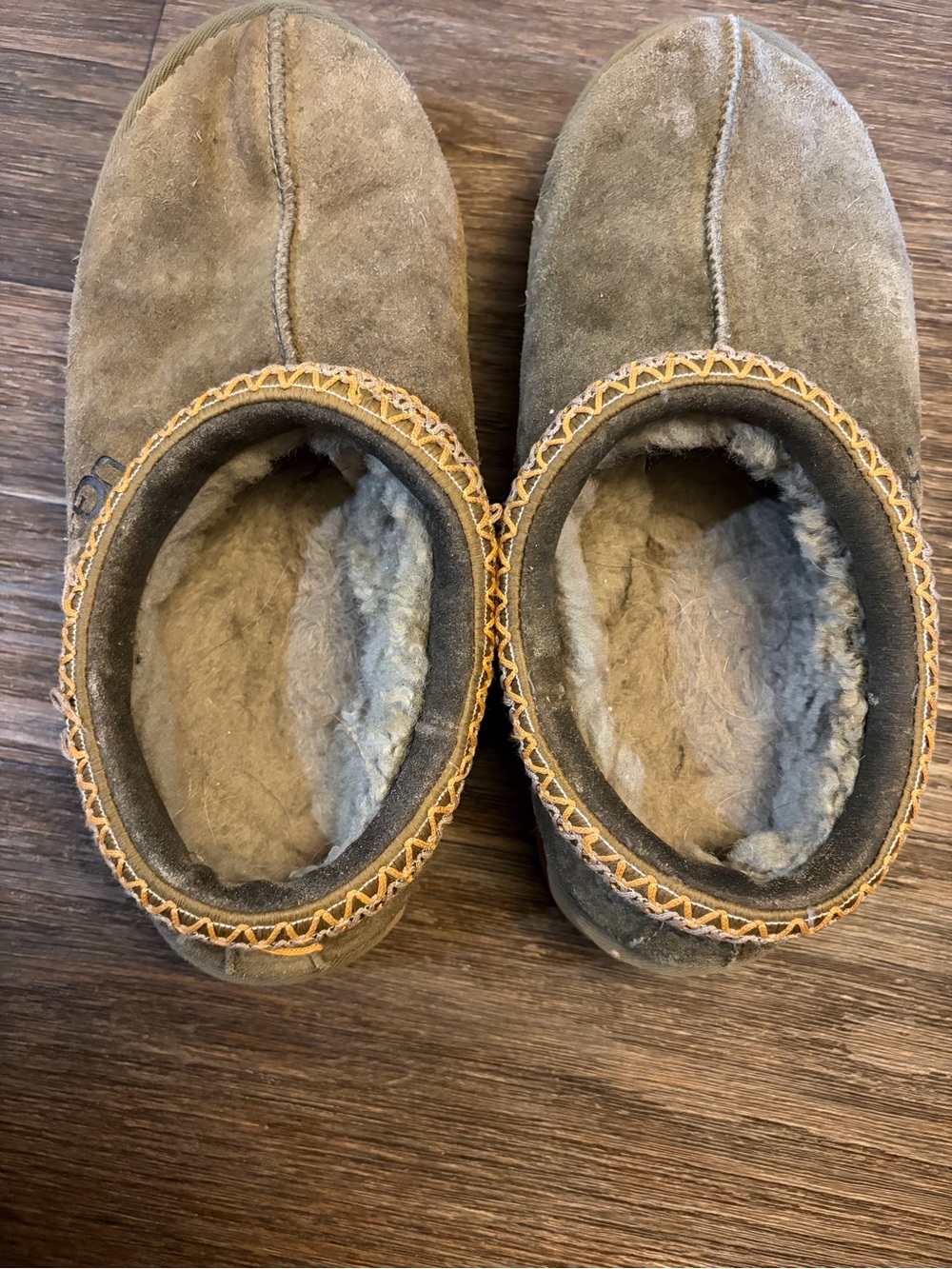 UGG Tasman Slippers Burnt Olive Braid Comfy Loungewear Women's Shoes Size 9 - Picture 5 of 6